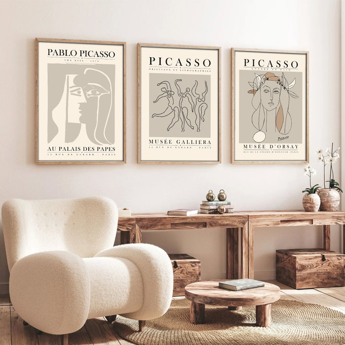 Wallity Huhu256 Cuadro Decorativo enmarcado 50 x 70 cm (3 Piezas) Wallity Huhu256 Cuadro Decorativo enmarcado 50 x 70 cm (3 Piezas)